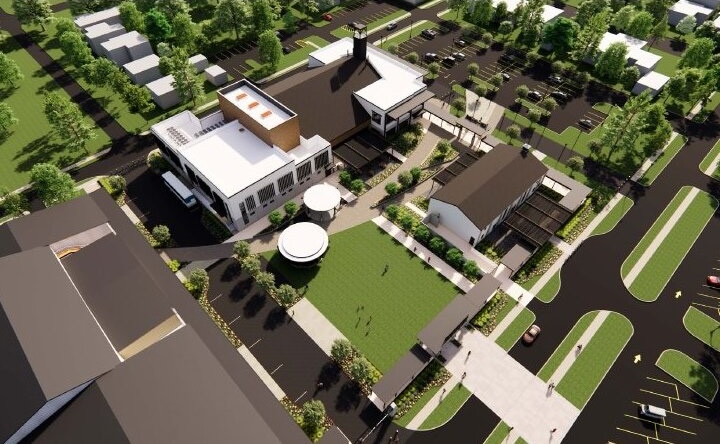 Studio Red Architects rendering of the proposed Legacy Square campus