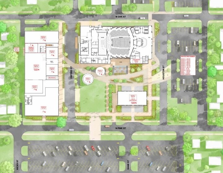 Site plan of the Legacy Square campus