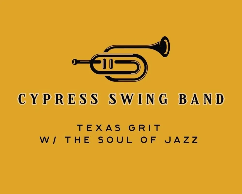Flyer for Cypress Swing Band FREE CONCERT