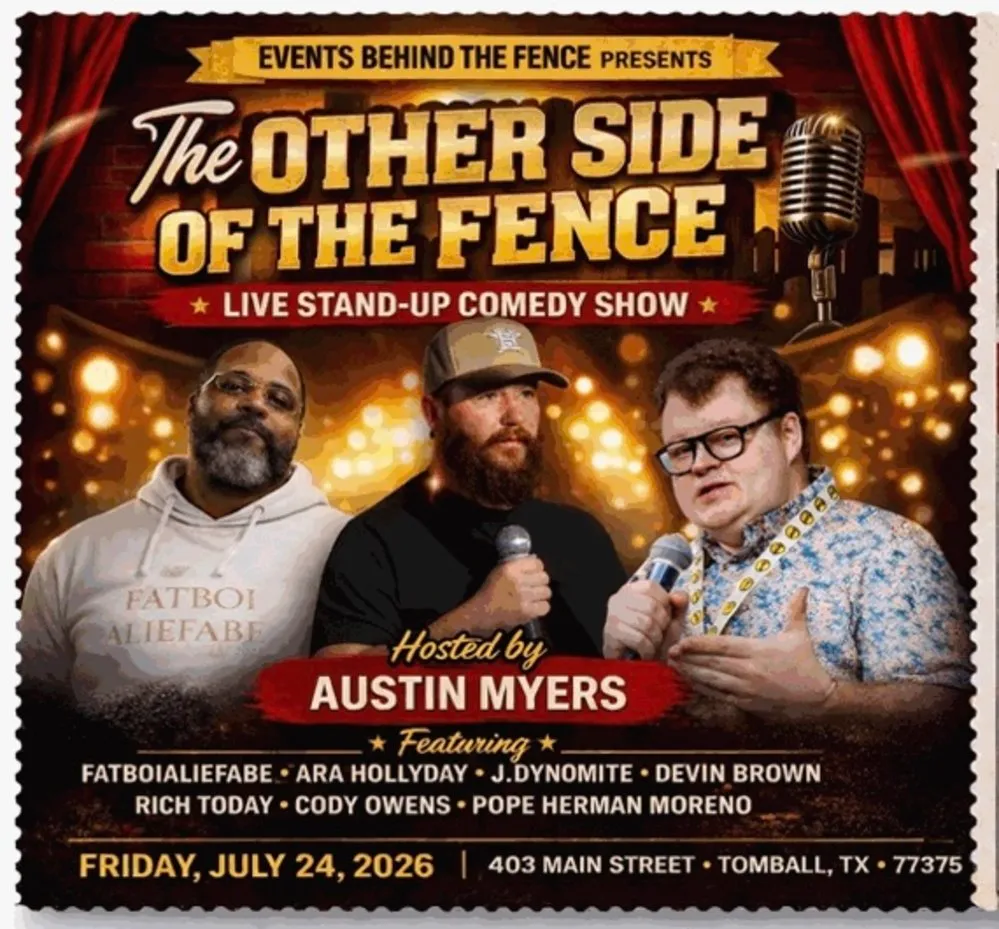 Flyer for The Other Side of the Fence…Live Stand-Up Comedy Show