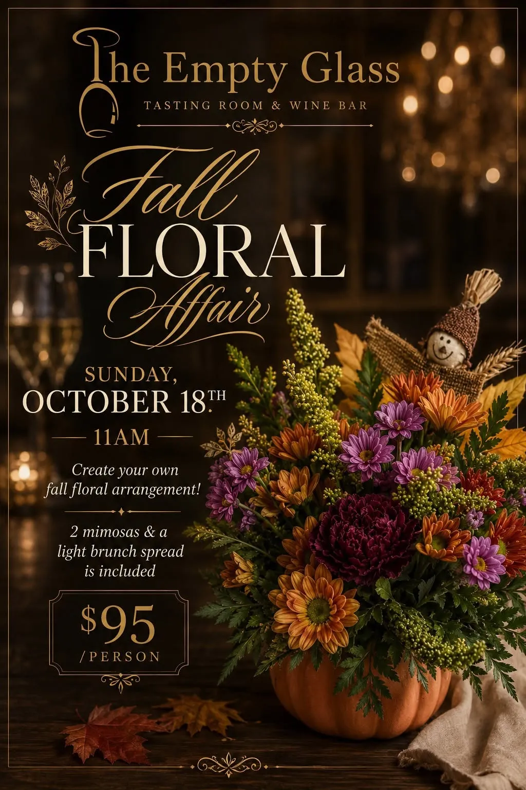 Flyer for Fall Floral Affair