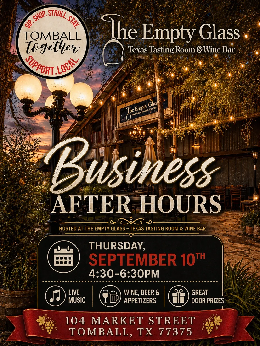 Flyer for Business After Hours