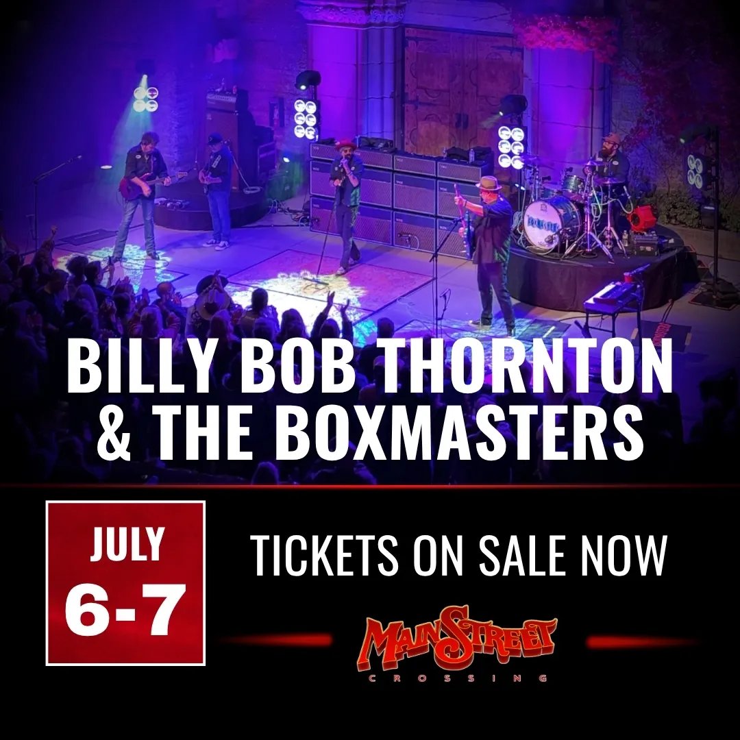 Flyer for Billy Bob Thornton and the Boxmasters