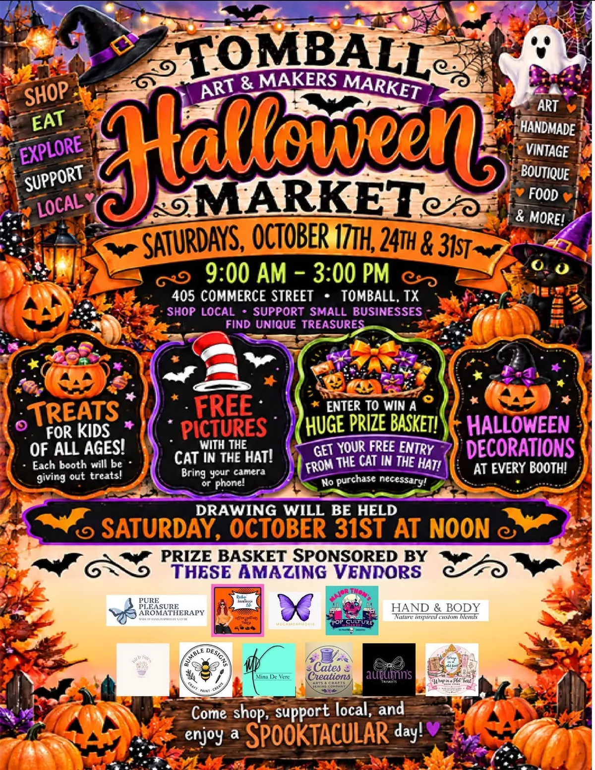 Flyer for Halloween Market