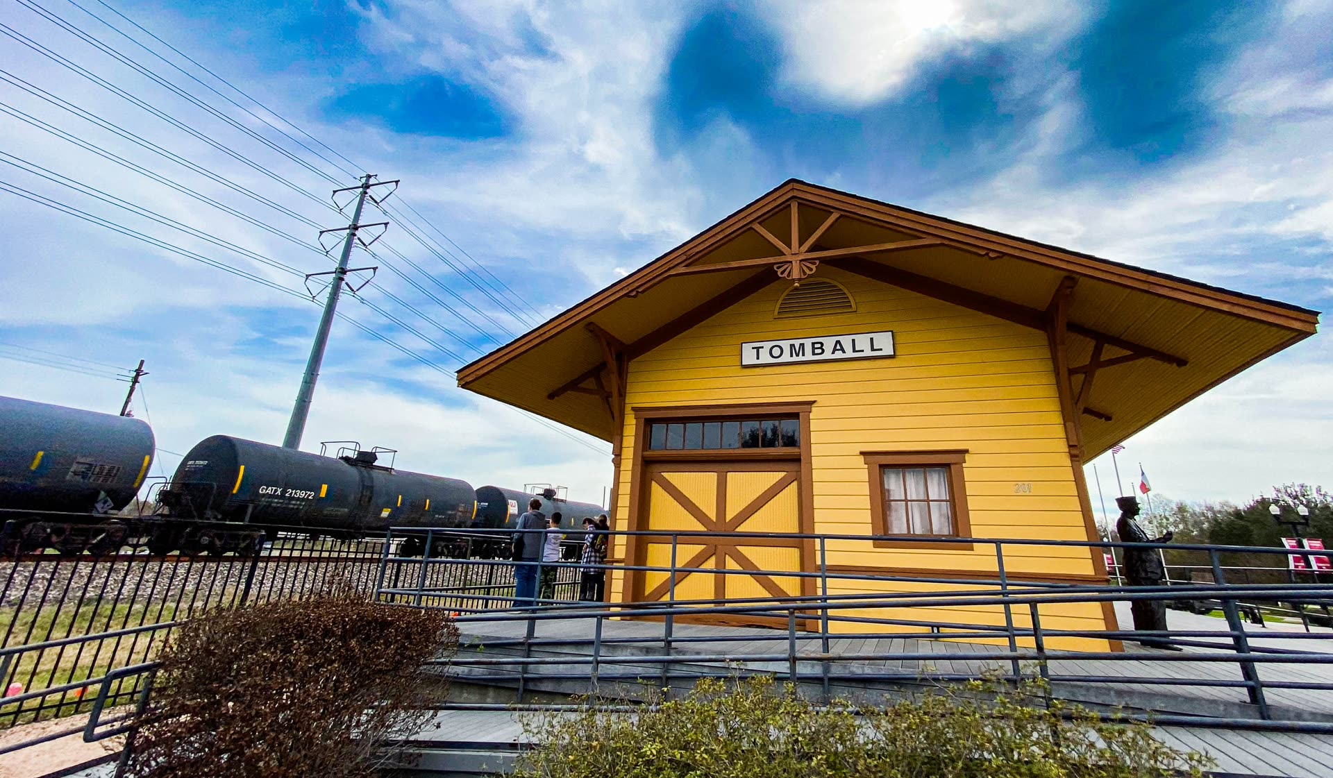 Historic Old Town Tomball storefronts